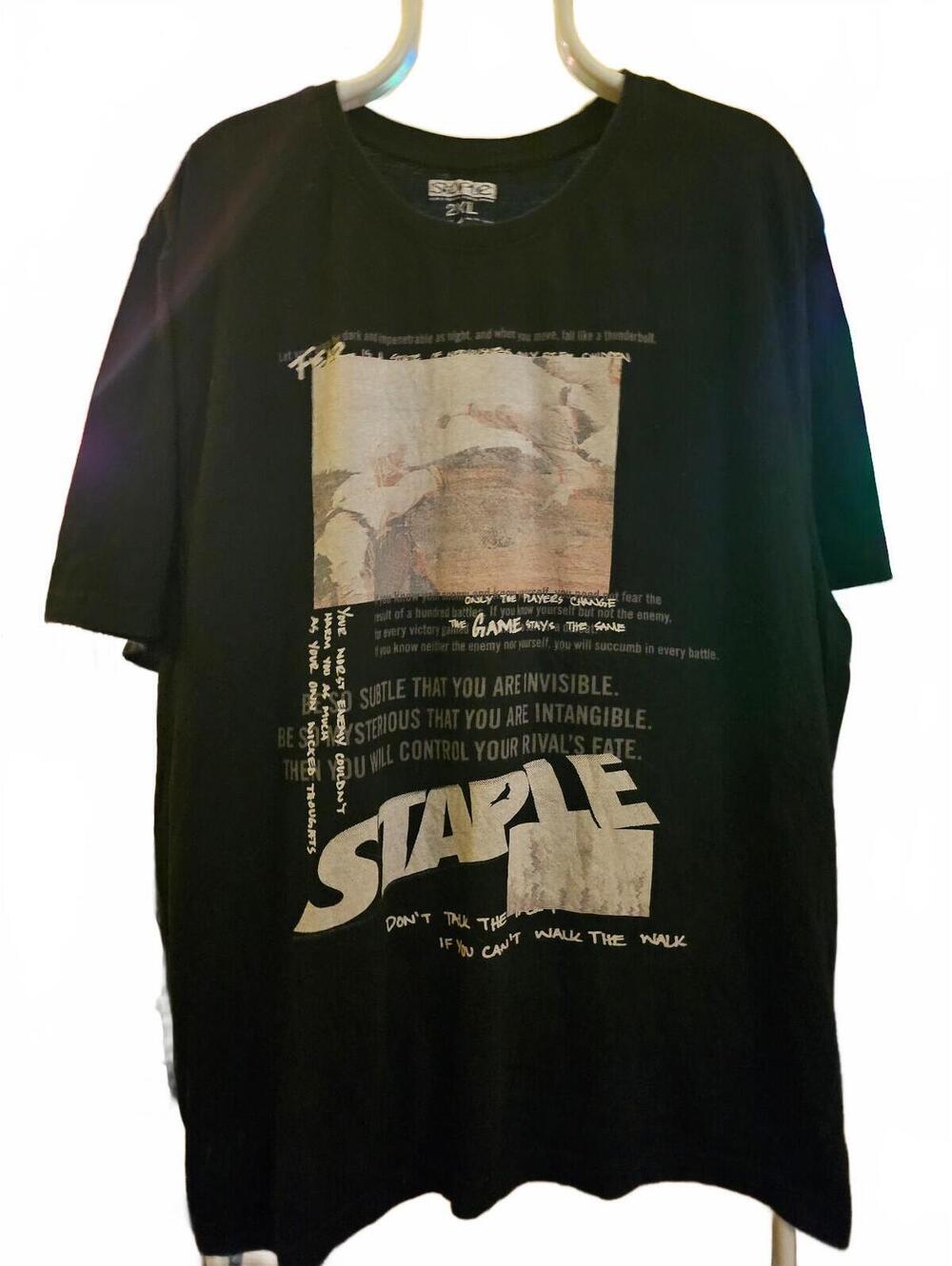 Staple Brand - Fear - T-Shirt. Size 2XL - EUC